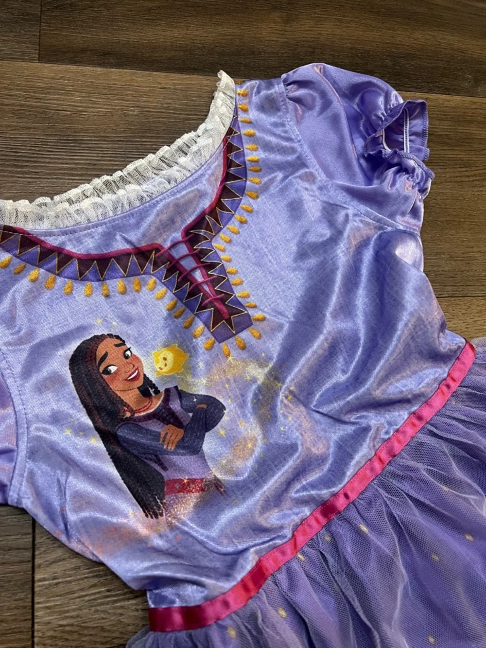 Disney Purple Elena of Avalor Girls Costume Dress with Gold Accents - Picture 3 of 4